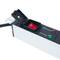 PDU strip 12 way for server rack 19'' with switch and surge protected by RackMatic