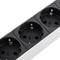 PDU strip 18 way for server rack 19'' with switch and surge protected