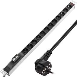 Multiprise 12 prises pour rack 19'' avec magnétothermique RackMatic