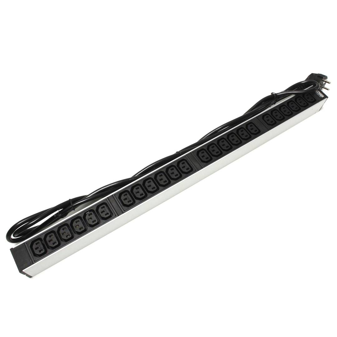 Bloco para rack 19'' de 24 tomadas C13 