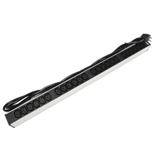 Bloco para rack 19'' de 24 tomadas C13 