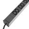 PDU strip 6 C13 and 3 C19 way for server rack 19'' by RackMatic