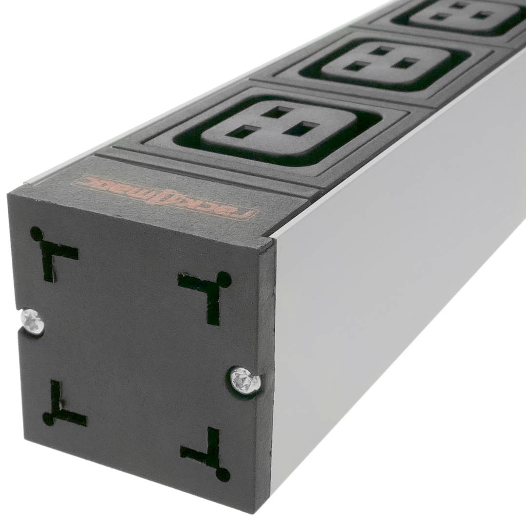 PDU strip 6 C13 and 3 C19 way for server rack 19'' by RackMatic