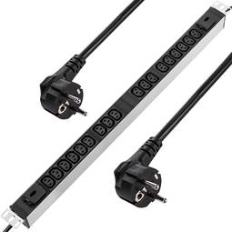 Regleta para rack 19 RackMatic de 18 C13 con interruptor