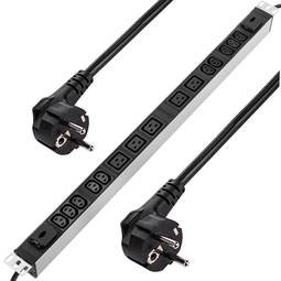 19 "Rack stekkerdoos met 10 C13 en 5 C19 met RackMatic-schakelaar