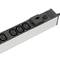 Regleta d'endolls rack 19'' de 18 C13 amb interruptor i 2 cables de RackMatic