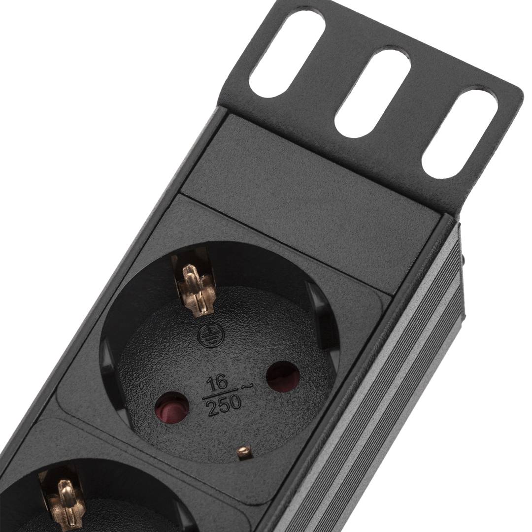 Bloco para rack 10'' de 4 tomadas RackMatic