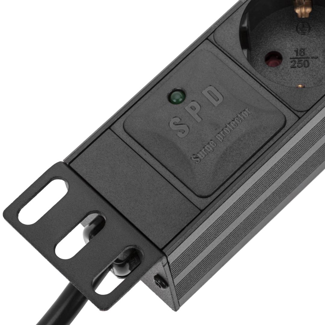 Bloco para rack 10'' de 4 tomadas RackMatic