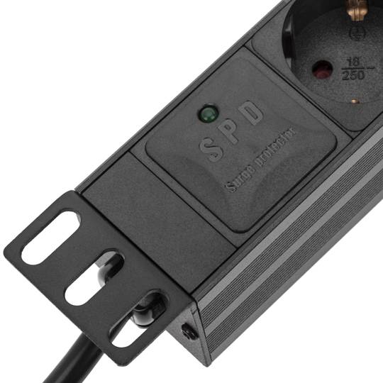 Bloco para rack 10'' de 4 tomadas RackMatic