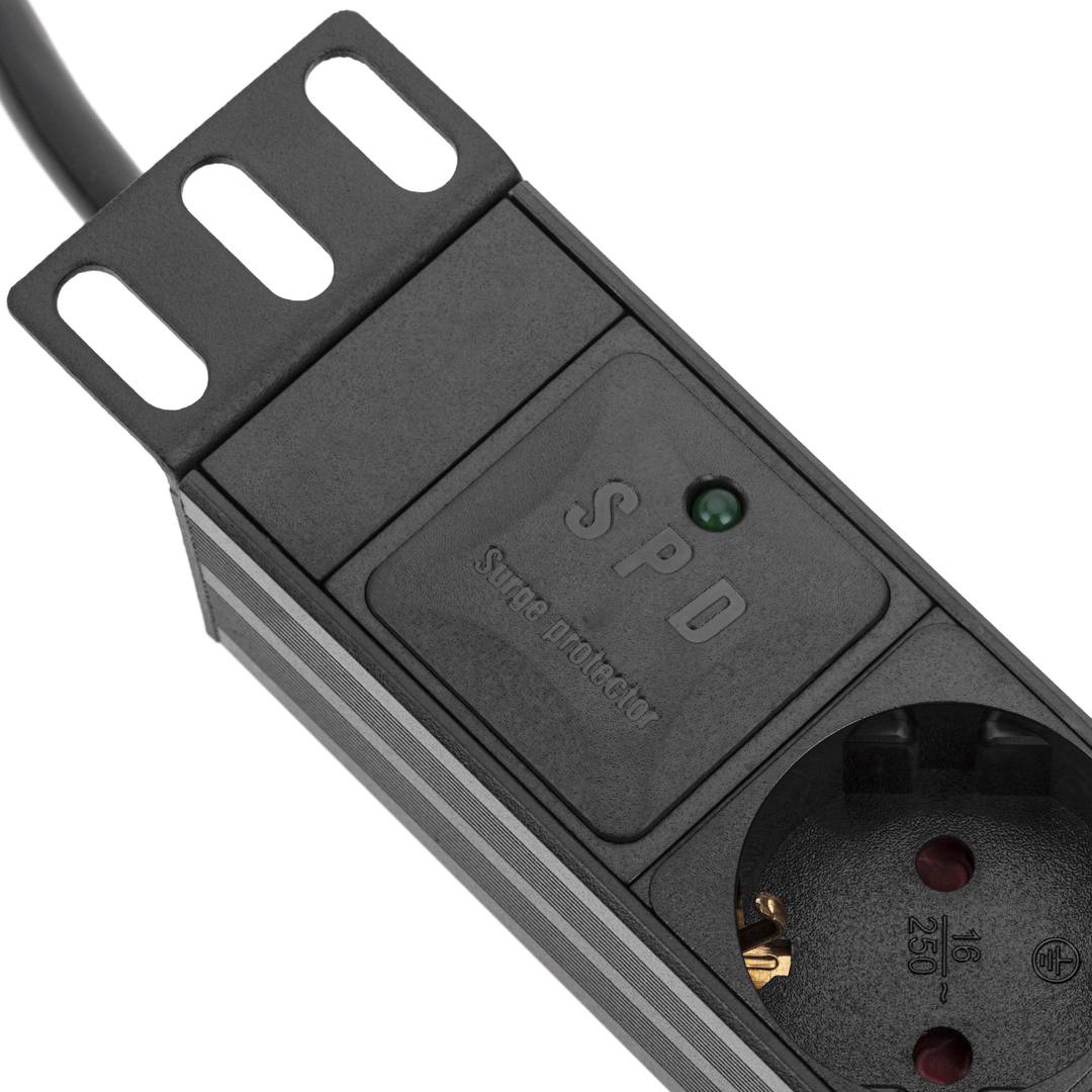 Bloco para rack 10'' de 4 tomadas RackMatic