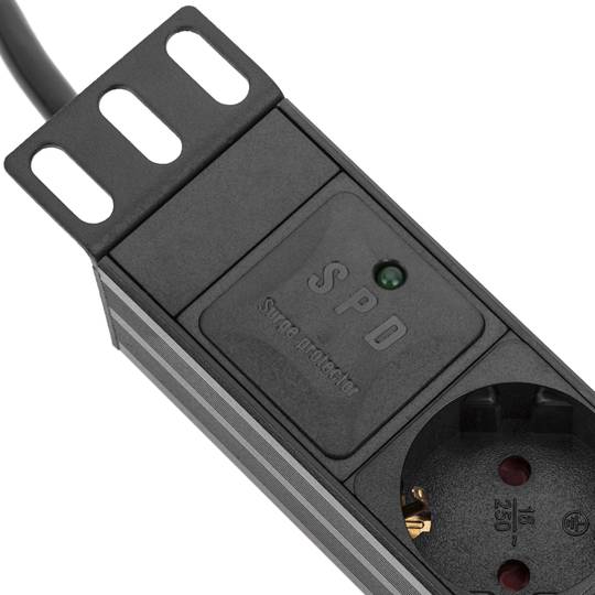 Bloco para rack 10'' de 4 tomadas RackMatic