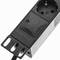 Regleta d'endolls rack 10'' de 3 schuko amb interruptor de RackMatic
