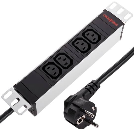 Steckdosenleiste für 10'' rack 4 C13 fach von RackMatic