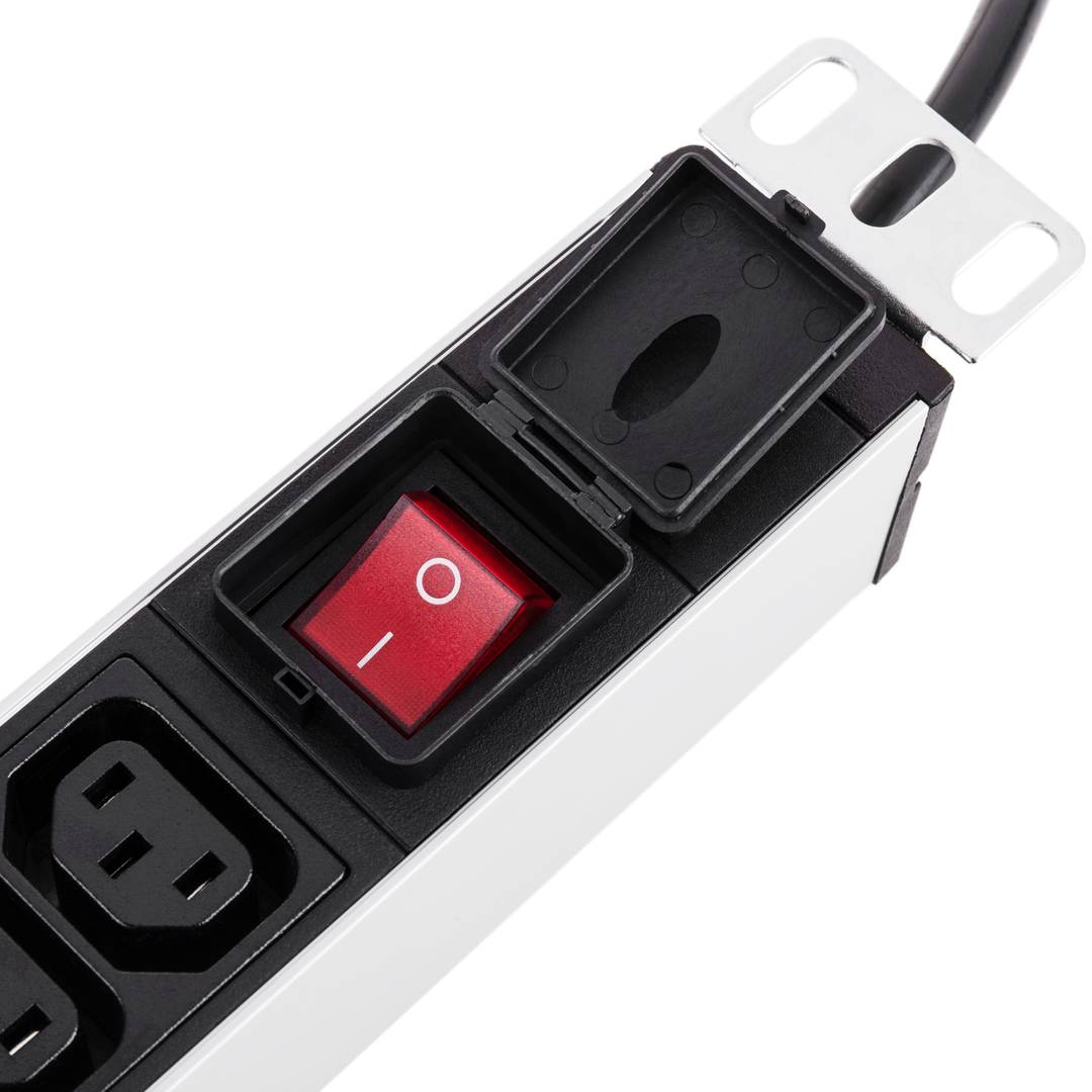 PDU strip 3 C13 way for server rack 10'' with switch by RackMatic