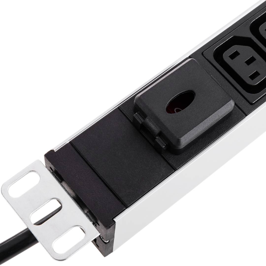PDU strip 3 C13 way for server rack 10'' with switch by RackMatic