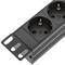 Steckdosenleiste Schutzkontakt Rackmontage PDU Rack 19