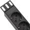 PDU strip 7 way for server rack 19'' with switch