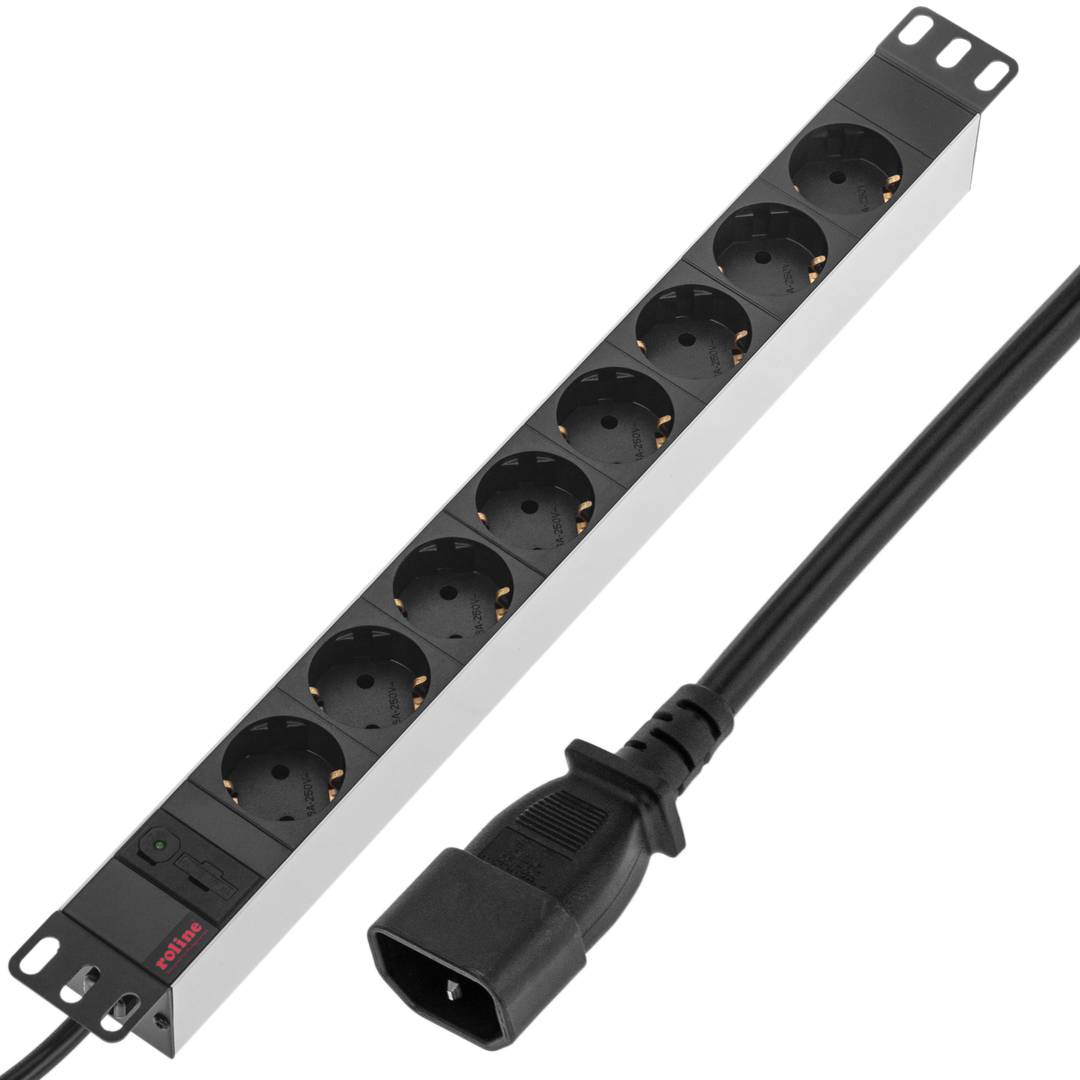 Régua de alimentação para armário de rack de 19