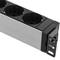 Regleta d'endolls d'alumini per a armari rack 19” 1U amb 6 Schuko negres i interruptor tipus B