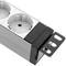 Presa multipla PVC con 9 spine Schuko bianche per armadio rack 19” 1U