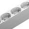 Presa multipla PVC con 9 spine Schuko bianche per armadio rack 19” 1U