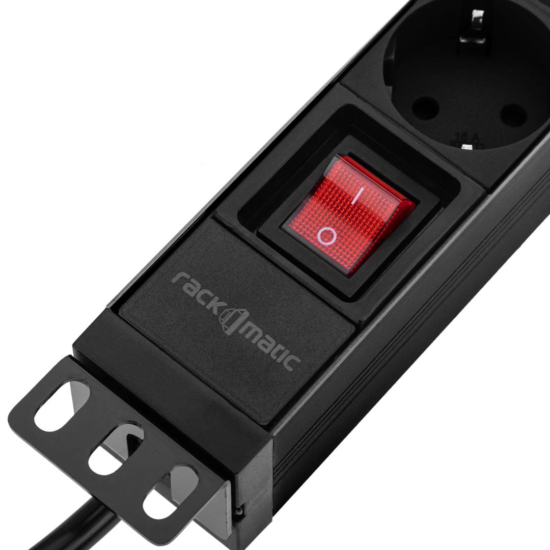 PVC-Steckdosenleiste für 19