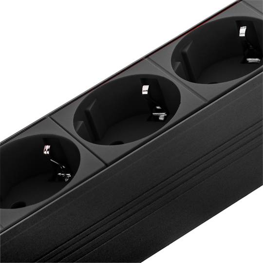 PVC-Steckdosenleiste für 19