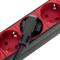 Barrette d'alimentation en PVC pour armoire rack 19