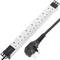 Multipresa per armadio rack 19” 1U con involucro in PVC bianco e grigio 7 UK BS