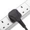 Multipresa per armadio rack 19” 1U con involucro in PVC bianco e grigio 7 UK BS