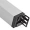 Stekkerdoos voor rackkast 19” 1U met 7 UK BS rode en grijze PVC-behuizing