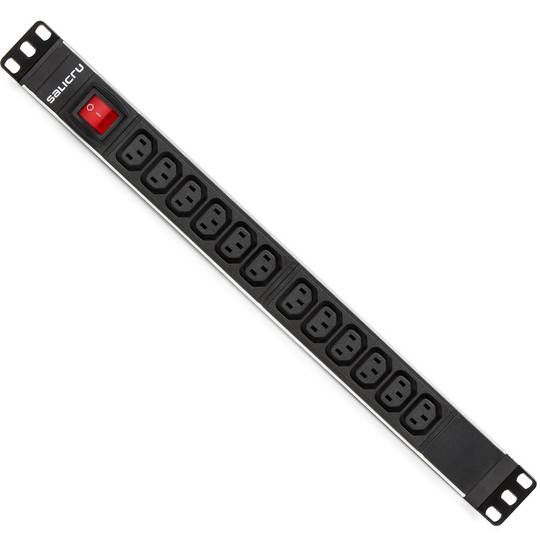 Listwa zasilająca Salicru z 12 gniazdami IEC C13 do szaf 1U 19