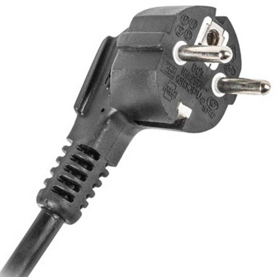 Lanberg PDU-PRO-07F-0200-BK filtro de linha 1U horizontal de alumínio preto