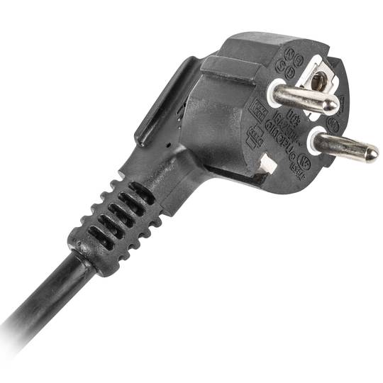 Regleta 1U con 7 salidas AC tipo F negro de Lanberg PDU-07F-0200-BK