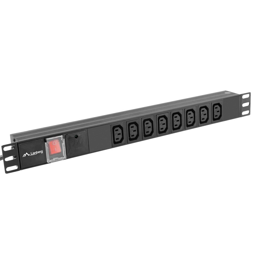 Listwa zasilająca PVC do szafy rack 19