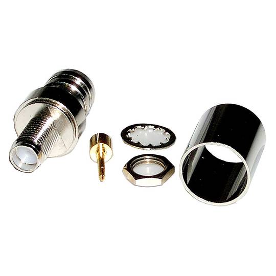 Conector Crimpable HDF-400 (SMA-Fêmea Bulkhead)