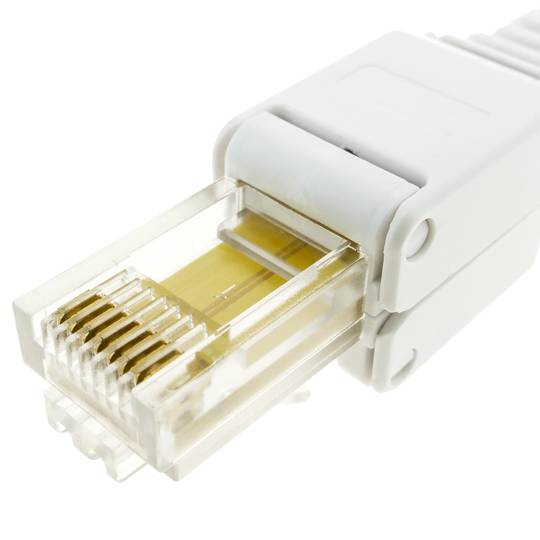 Connector UTP Cat.5e RJ45 mascle amb crimpat automàtic