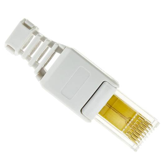 Connector UTP Cat.5e RJ45 mascle amb crimpat automàtic