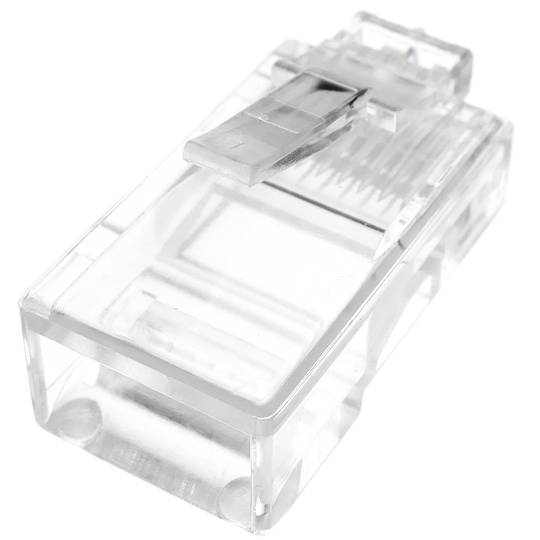 UTP connector Cat.5e RJ45 male to crimp to 100-pack cable