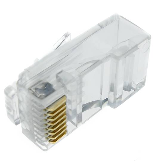 Connettore UTP Cat.6 RJ45 maschio per la crimpatura di cavo 25-pack