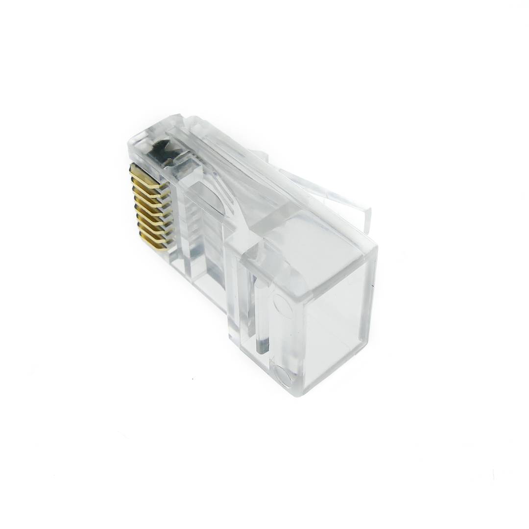Connettore UTP Cat.6 RJ45 maschio per la crimpatura di cavo 25-pack