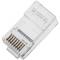 Conector UTP Cat.6 RJ45 macho para crimpar a cable 100-pack