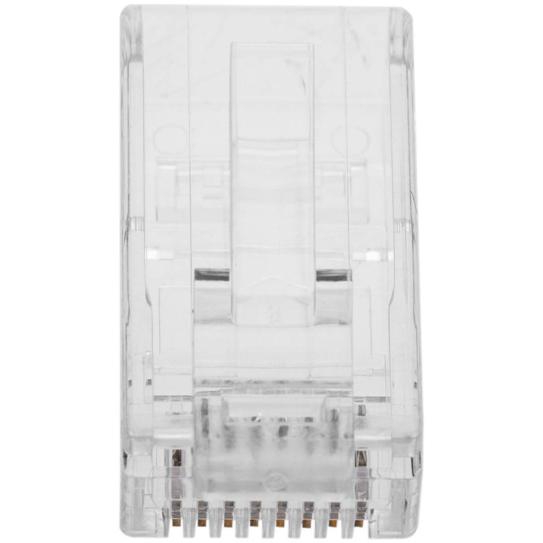 Conector UTP Cat.6 RJ45 macho para crimpar a cable 100-pack