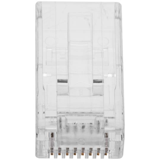 Conector UTP Cat.6 RJ45 macho para crimpar a cable 100-pack