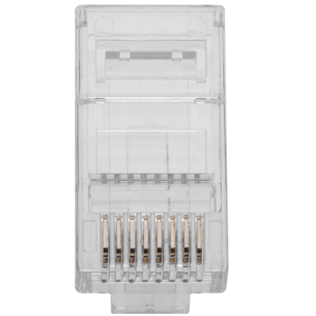 Conector UTP Cat.6 RJ45 macho para crimpar a cable 100-pack