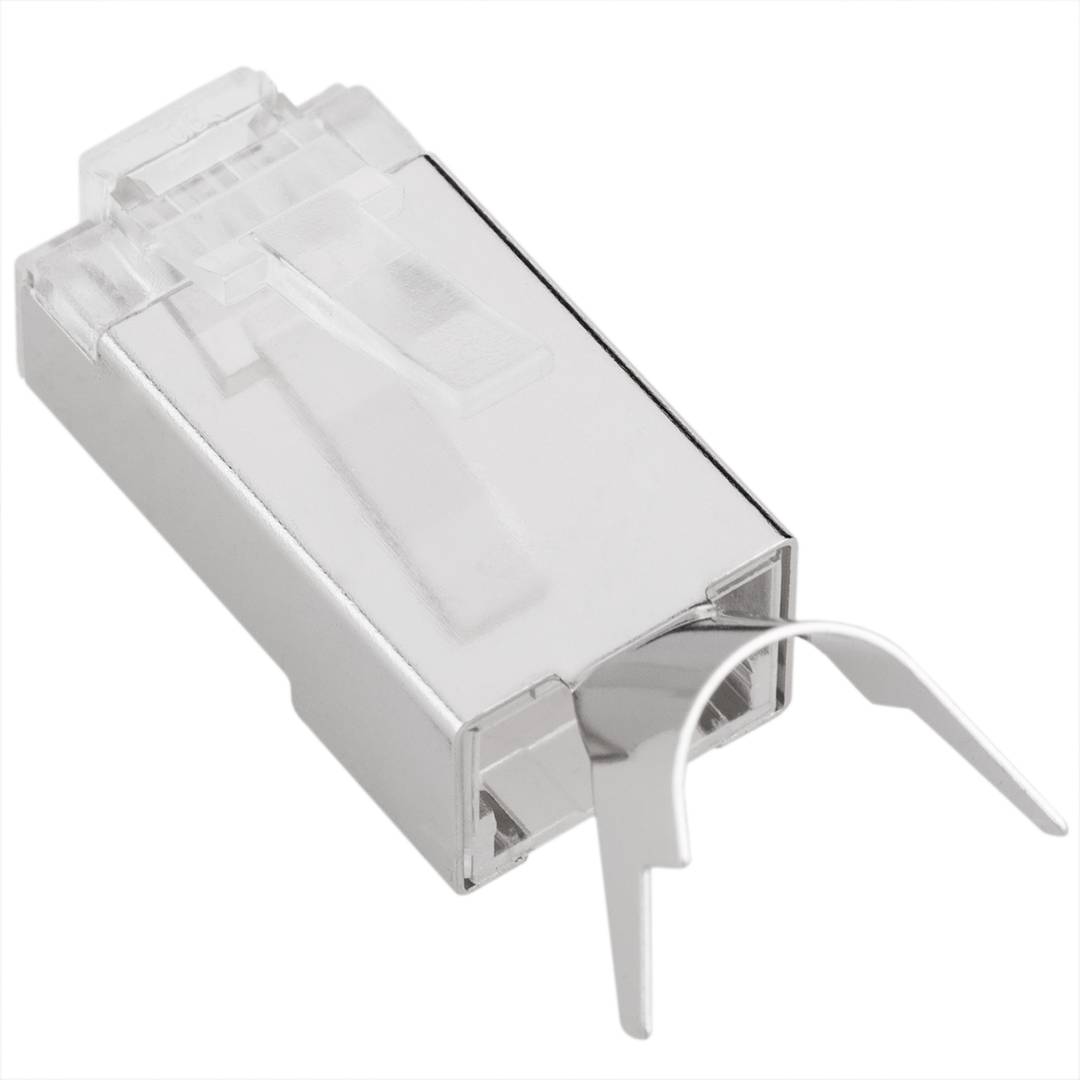 Złącze męskie FTP kat.6A RJ45 do zaciskania 25 sztuk