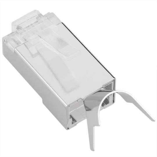Złącze męskie FTP kat.6A RJ45 do zaciskania 25 sztuk