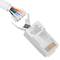 Złącze męskie FTP kat.6A RJ45 do zaciskania 100 sztuk