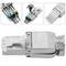 Conector FTP Cat.6A RJ45 macho crimpado sin herramientas