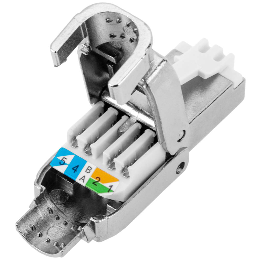 Connecteur RJ45 Catégorie 8 Blindé Sans Outil - Haute Performance Pour Réseau Ethernet Jusqu'à 40 Gbps, Rétrocompatible